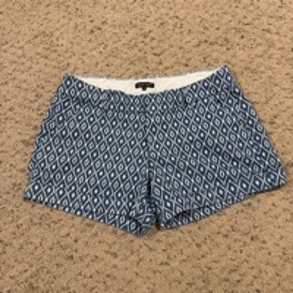 Dear John Pants - Women's Dear John Finnegan Shorts Size 32/12 Blue Diamond Print